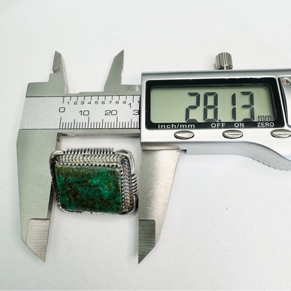 Maria Platero (Navajo) Sterling Silver Turquoise Post Earrings - Picture 12 of 16